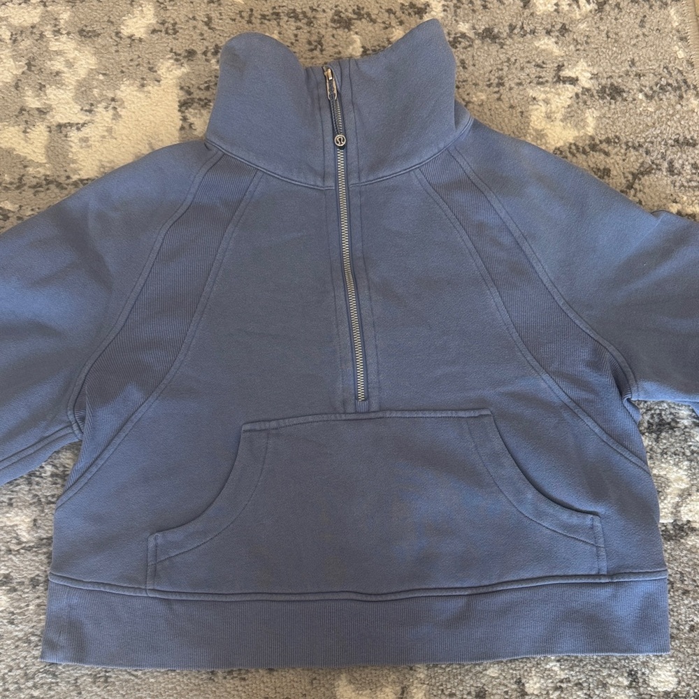 lululemon scuba oversized funnel neck half zip